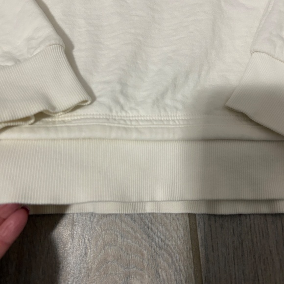 Women's Athleta Sundowner Cream Sweatshirt - SMALL - Picture 4 of 5